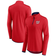 MLB Washington Nationals Fanatics Women's Corner Quarter-Zip Top