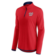 MLB Washington Nationals Fanatics Women's Corner Quarter-Zip Top