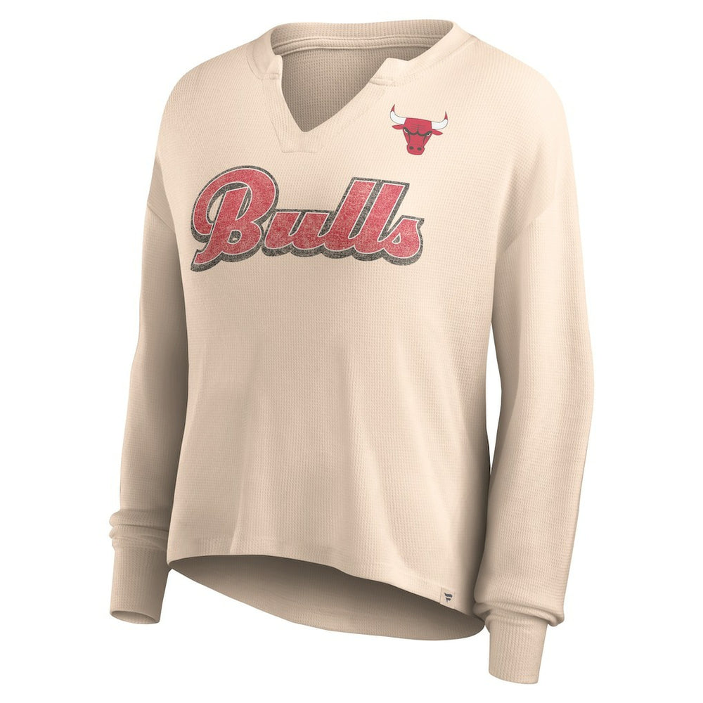 NBA Chicago Bulls Women's Go For It Long Sleeve Notch Neck T-Shirt sale