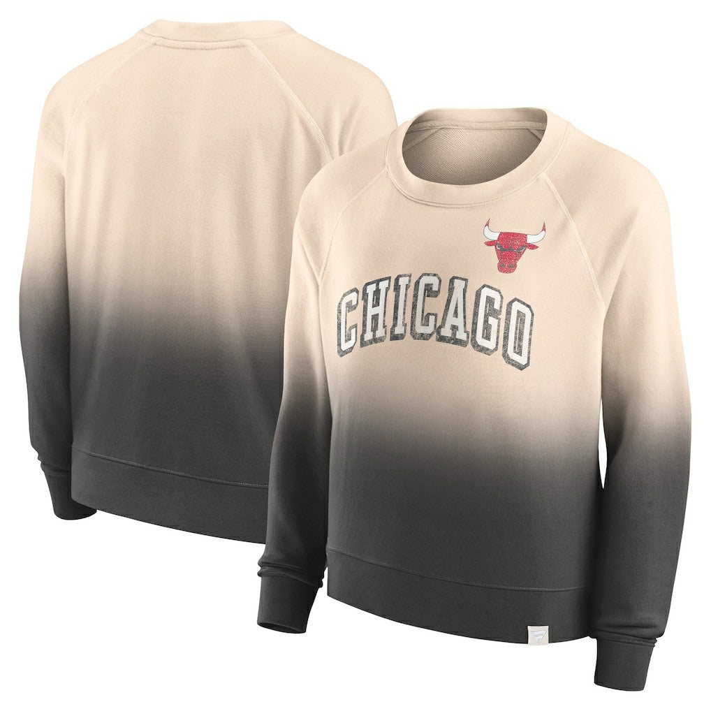 NBA Chicago Bulls Women's Lounge Arch Raglan Pullover Sweatshirt