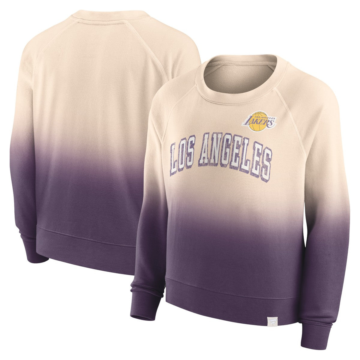 NBA Los Angeles Lakers Women's Lounge Arch Raglan Pullover Sweatshirt