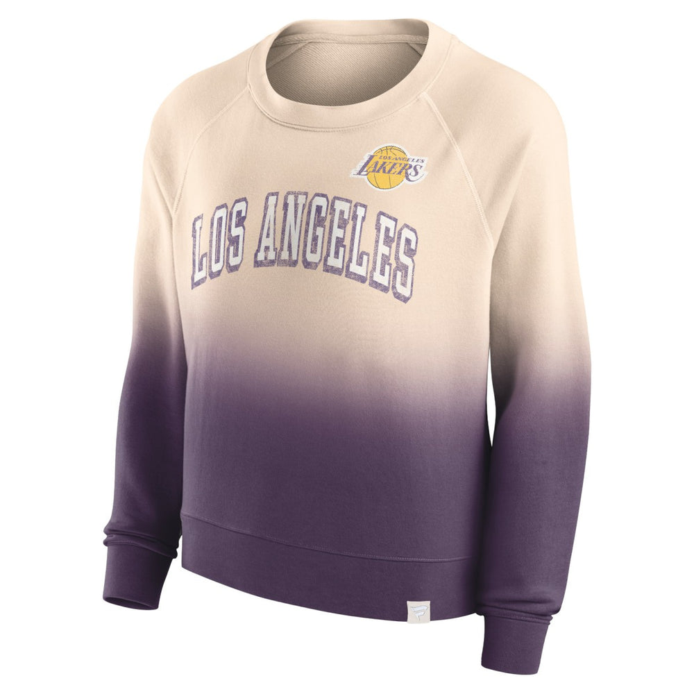 NBA Los Angeles Lakers Women's Lounge Arch Raglan Pullover Sweatshirt