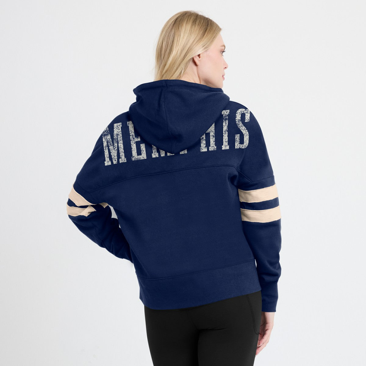 NBA Memphis Grizzlies Women's Bold Move Dolman V-Neck High Hip Hoodie