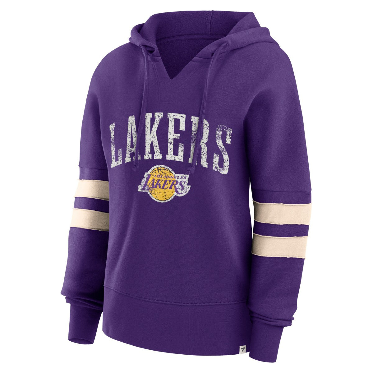 NBA Los Angeles Lakers Women's Bold Move Dolman V-Neck High Hip Hoodie