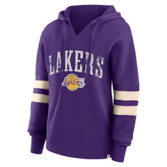 NBA Los Angeles Lakers Women's Bold Move Dolman V-Neck High Hip Hoodie