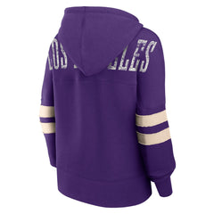 NBA Los Angeles Lakers Women's Bold Move Dolman V-Neck High Hip Hoodie