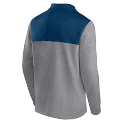 NHL Heather Gray Seattle Kraken Fanatics Launch It Quarter-Zip Jacket