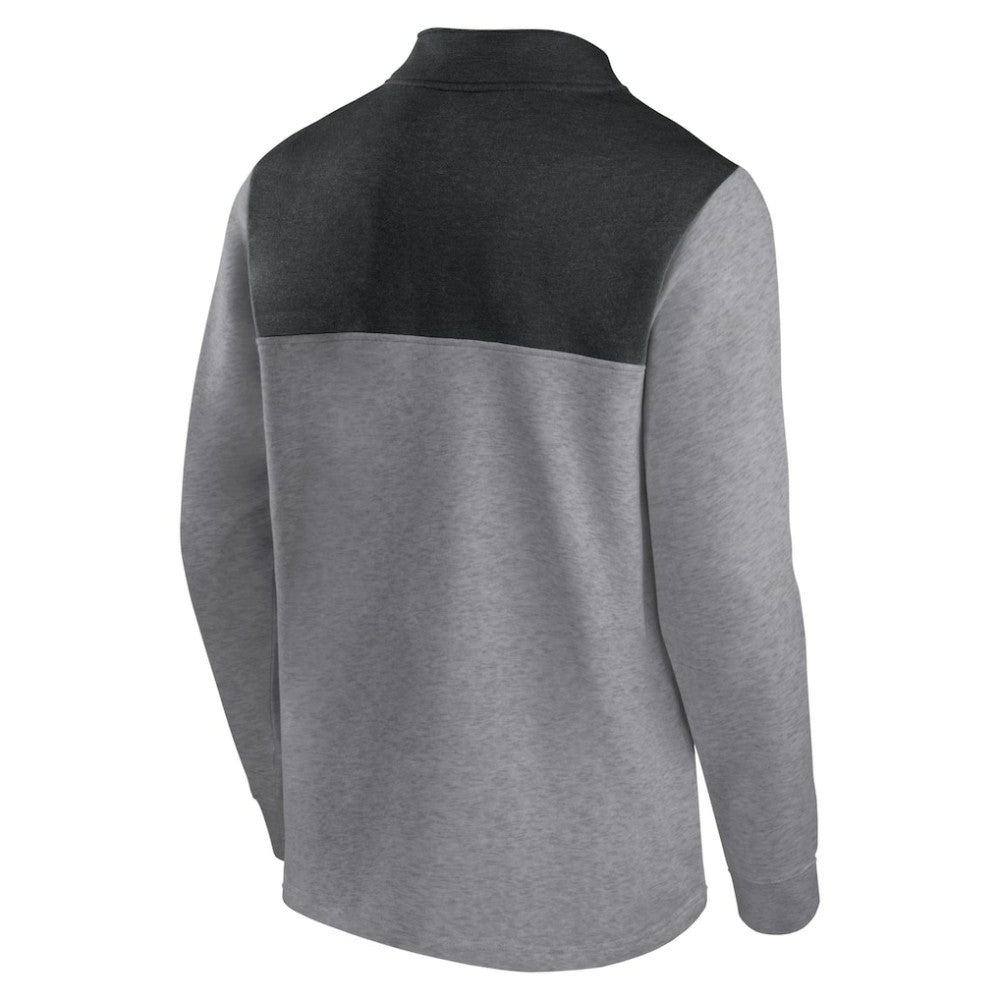 NHL Heather Gray Vegas Golden Knights Fanatics Launch It Quarter-Zip Jacket
