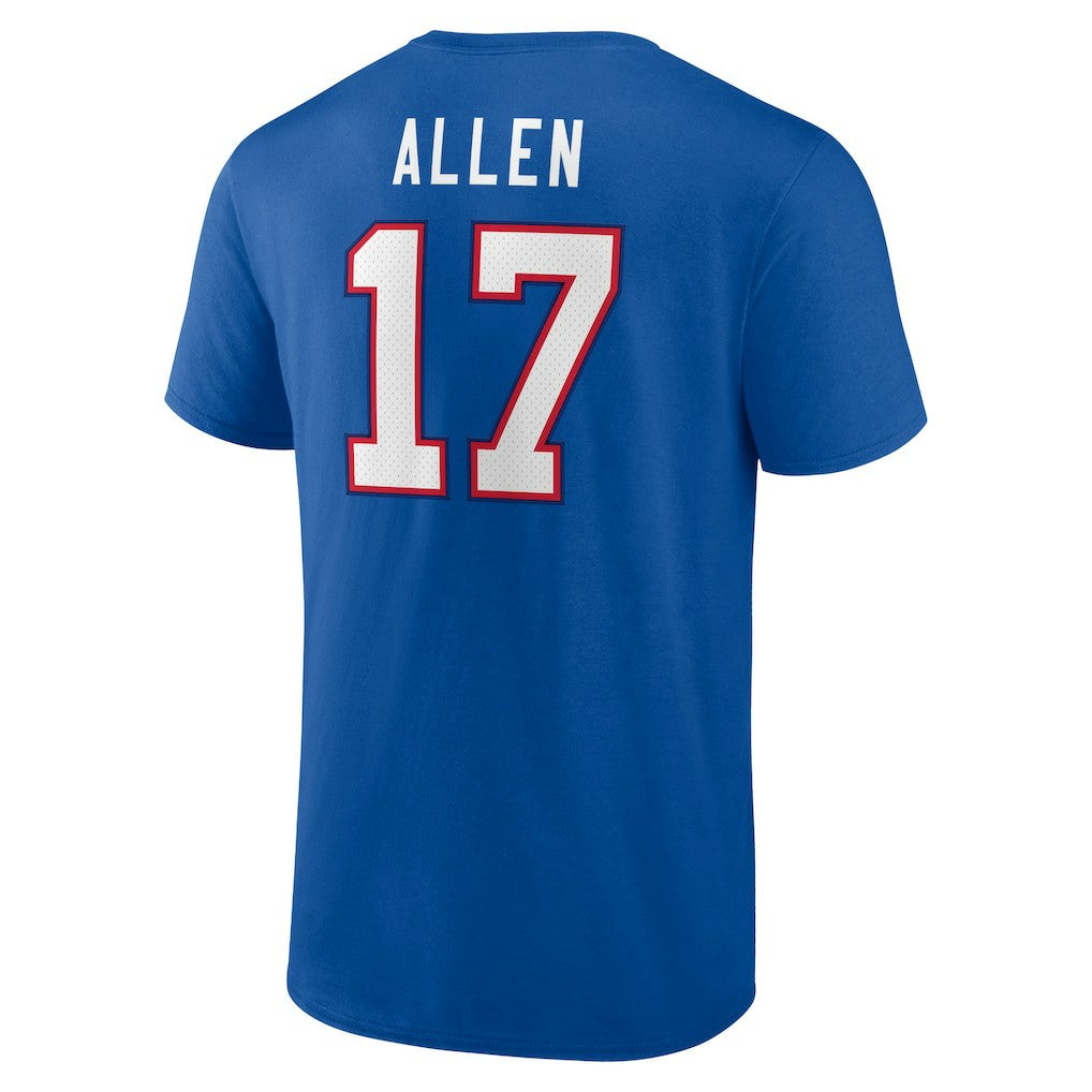 Josh Allen  Icon Player Name & Number T-Shirt - Buffalo Bills