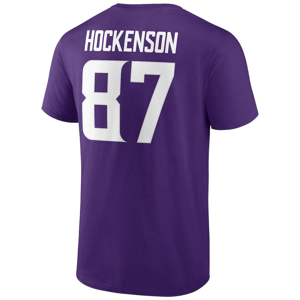 T.J. Hockenson  Icon Player Name & Number T-Shirt - Minnesota Vikings