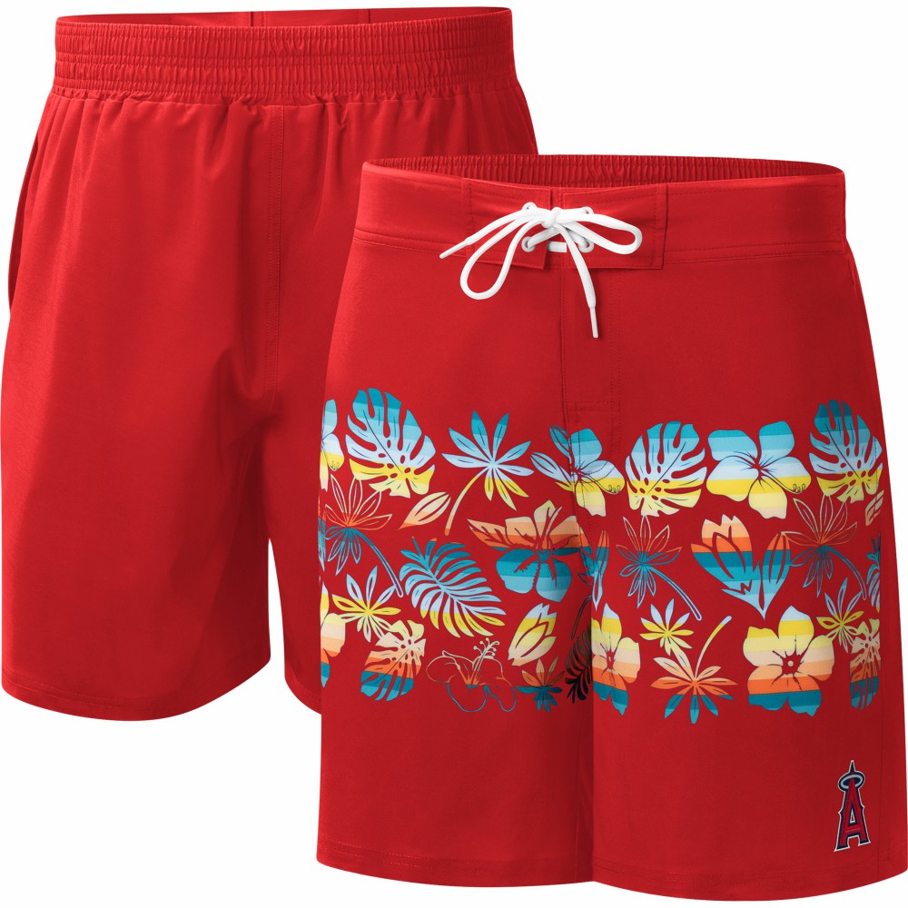 MLB Los Angeles Angels G-III Sports by Carl Banks Breeze Volley Swim Shorts