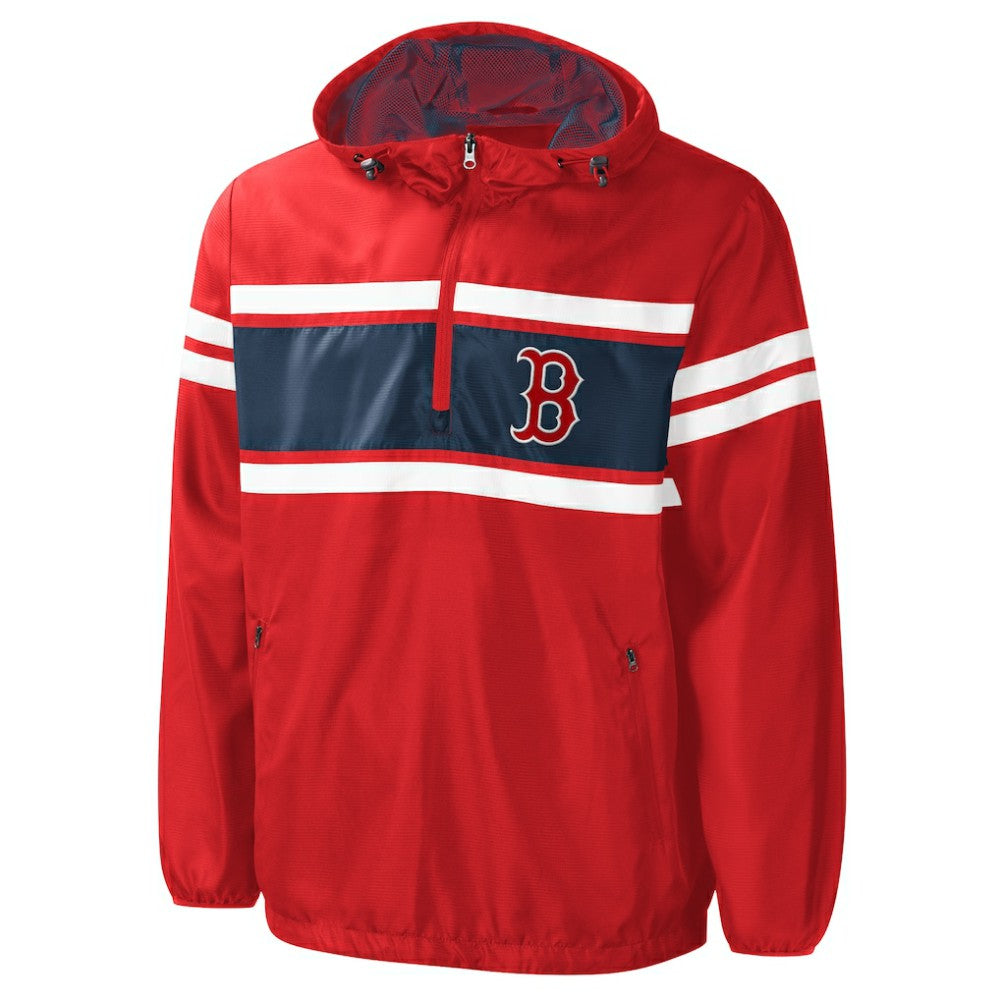 MLB Boston Red Sox G-III Sports by Carl Banks Game Score Quarter-Zip Windbreaker