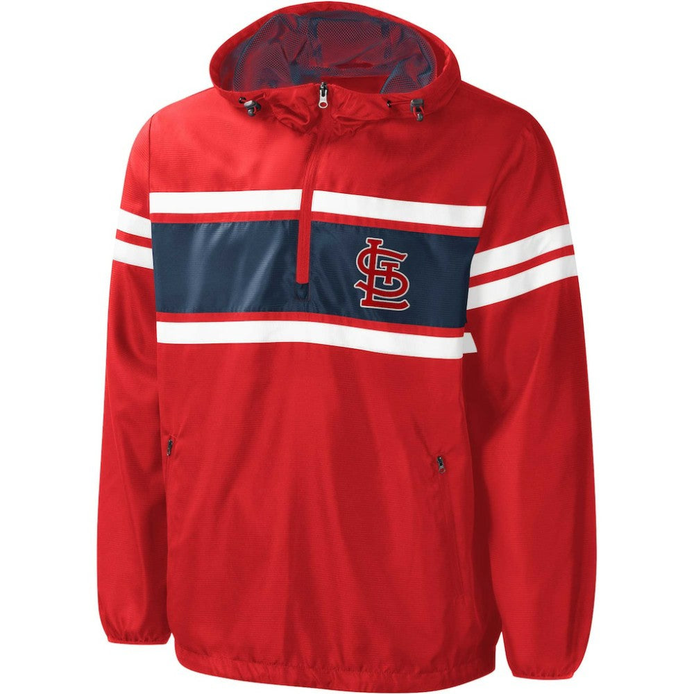 MLB St. Louis Cardinals G-III Sports by Carl Banks Game Score Quarter-Zip Windbreaker