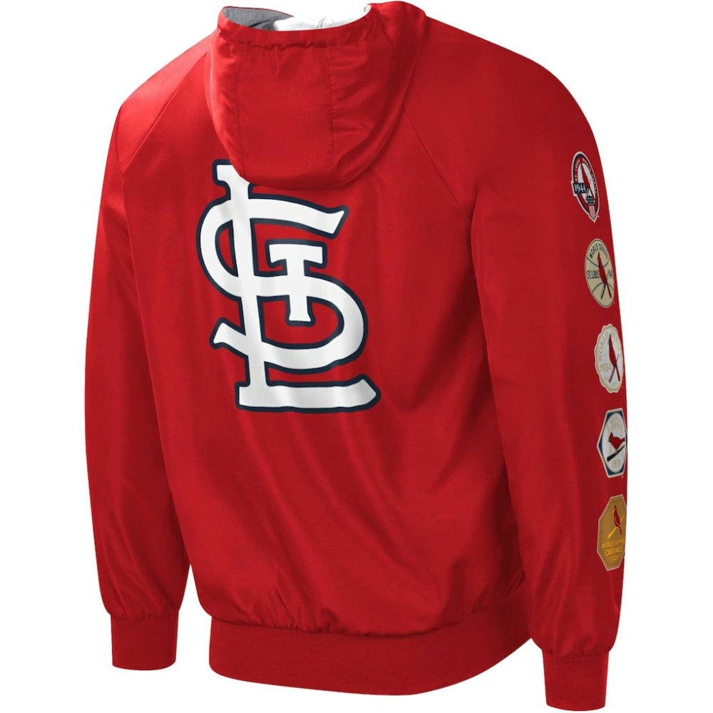 MLB St. Louis Cardinals G-III Sports by Carl Banks Southpaw Reversible Raglan Hoodie Full-Zip Jacket
