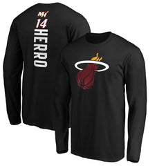 NBA Tyler Herro Miami Heat Playmaker Team Name & Number Long Sleeve T-Shirt