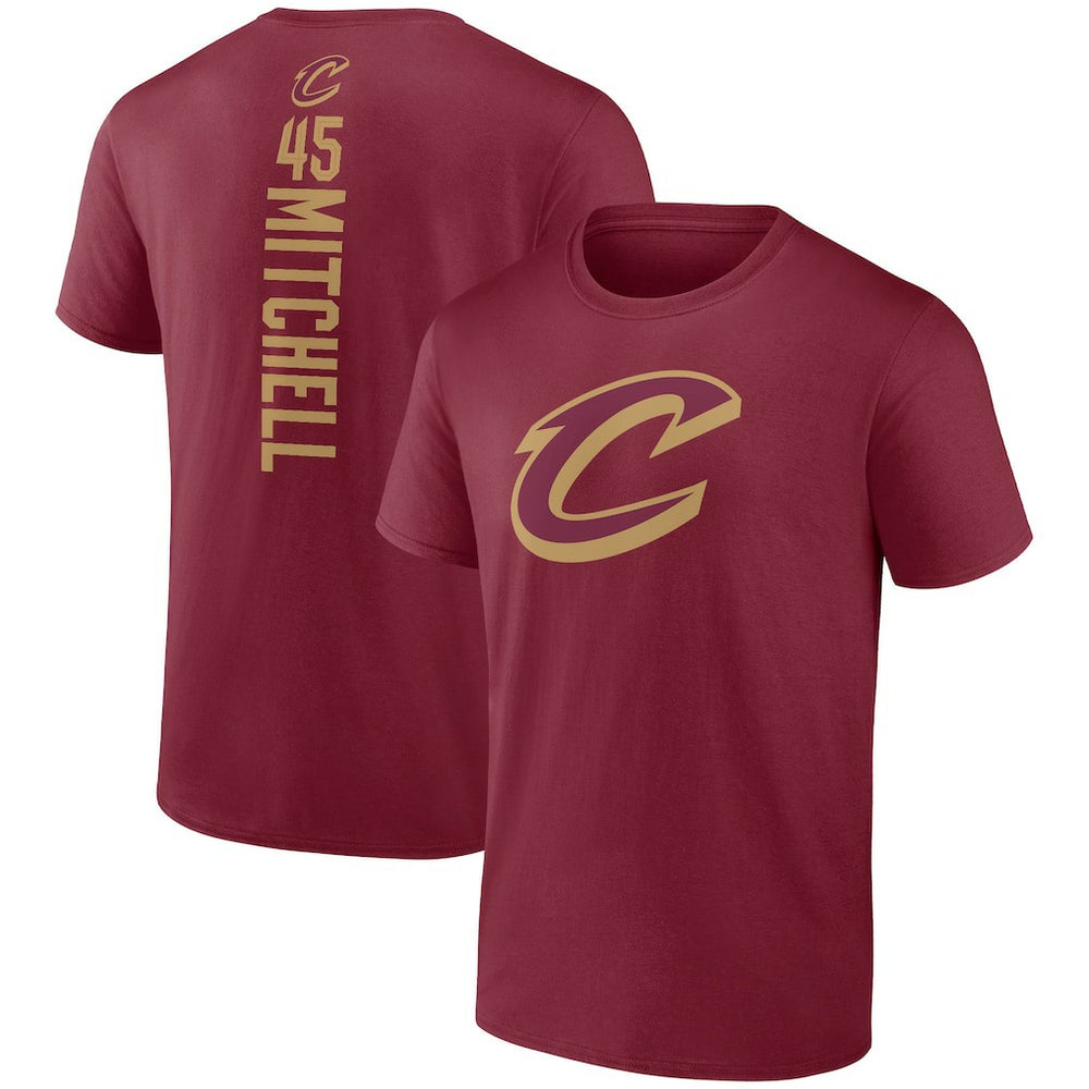 NBA Donovan Mitchell Cleveland Cavaliers Playmaker Team Name & Number T-Shirt sale
