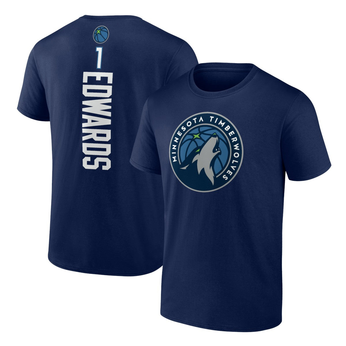 NBA Anthony Edwards Minnesota Timberwolves Playmaker Team Name & Number T-Shirt