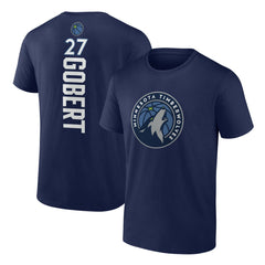 NBA Rudy Gobert Minnesota Timberwolves Playmaker Team Name & Number T-Shirt