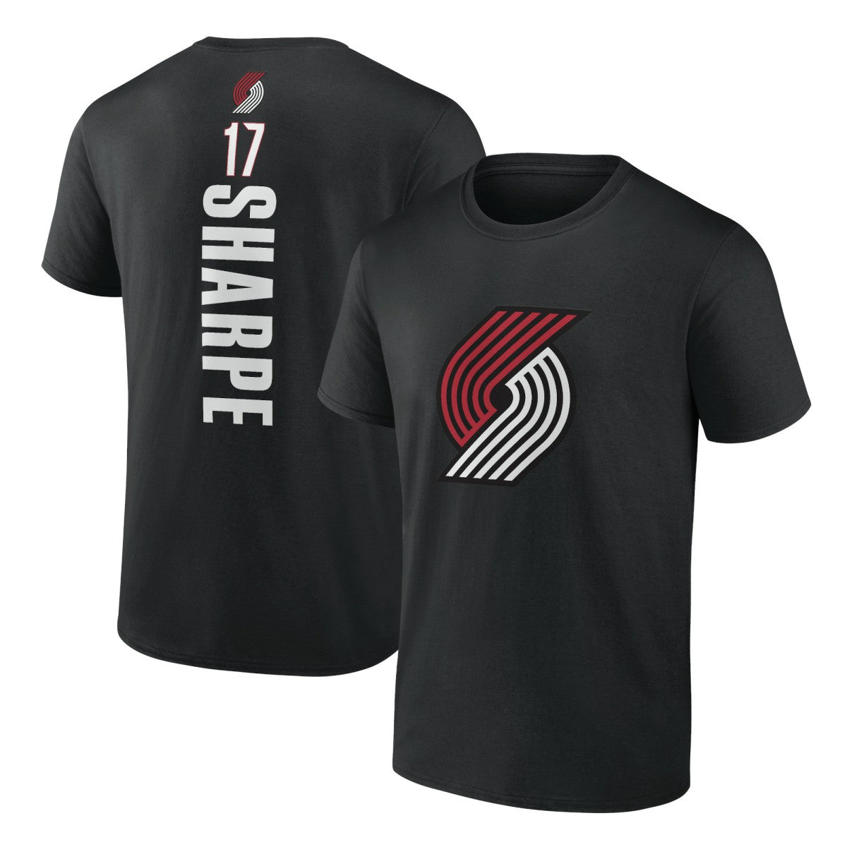 NBA Shaedon Sharpe Portland Trail Blazers Playmaker Team Name & Number T-Shirt