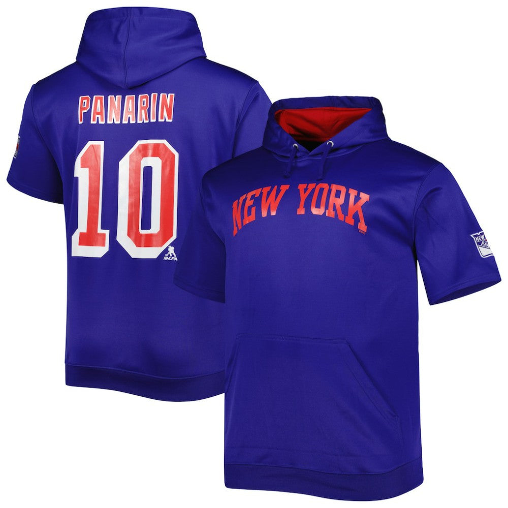 NHL Blue Artemi Panarin New York Rangers Fanatics Big & Tall Name & Number Pullover Hoodie