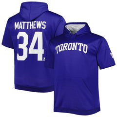 NHL Blue Auston Matthews Toronto Maple Leafs Fanatics Big & Tall Name & Number Pullover Hoodie