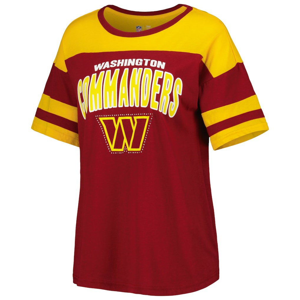 G-III 4Her by Carl Banks Women's Play the Ball T-Shirt - Washington Commanders