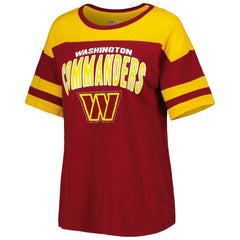 G-III 4Her by Carl Banks Women's Play the Ball T-Shirt - Washington Commanders