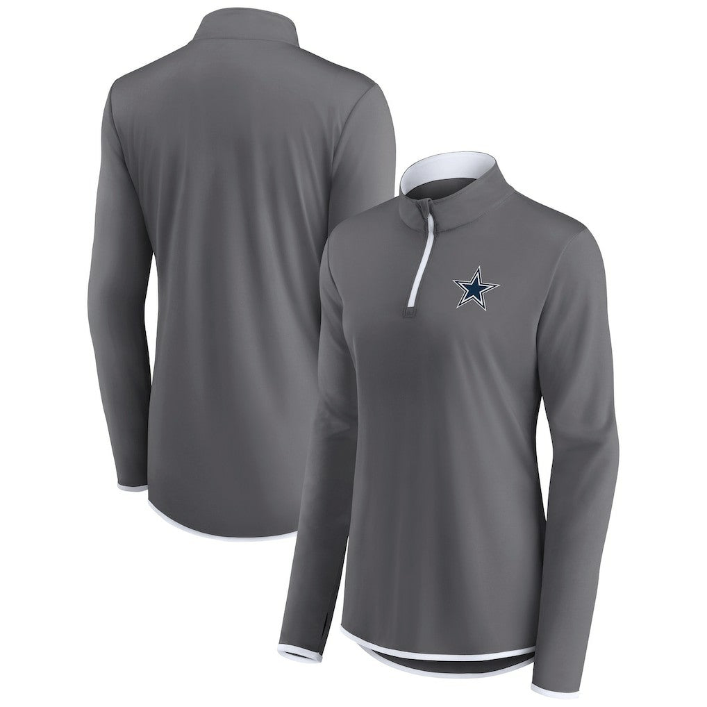 Women's Corner Long Sleeve 1/4 Zip Top - Dallas Cowboys