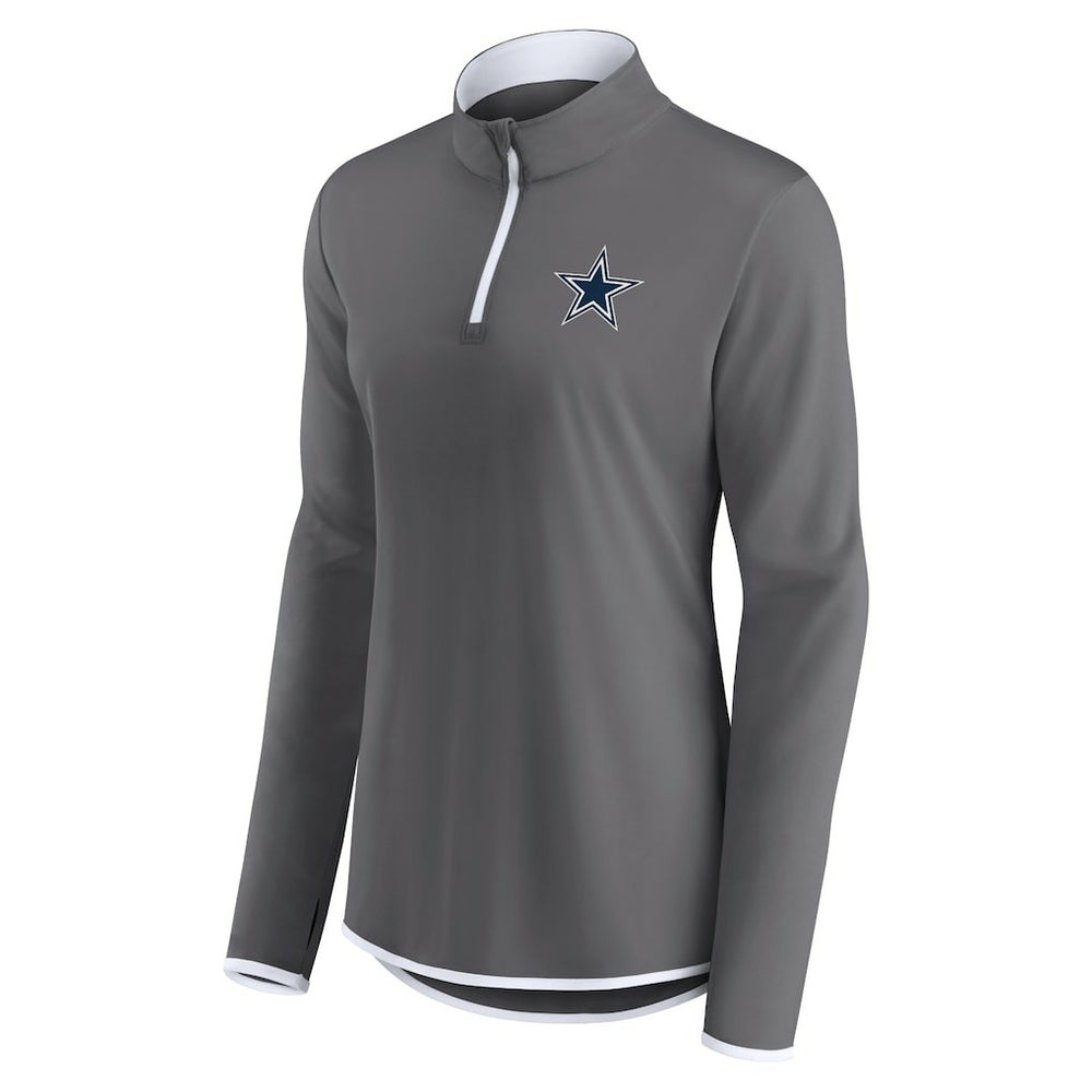 Women's Corner Long Sleeve 1/4 Zip Top - Dallas Cowboys