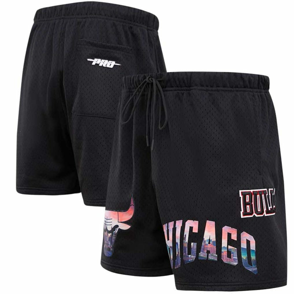 NBA Chicago Bulls Pro Standard City Scape Mesh Shorts
