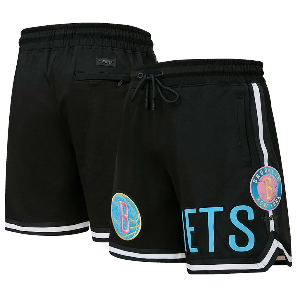 NBA Brooklyn Nets Pro Standard Washed Neon Shorts