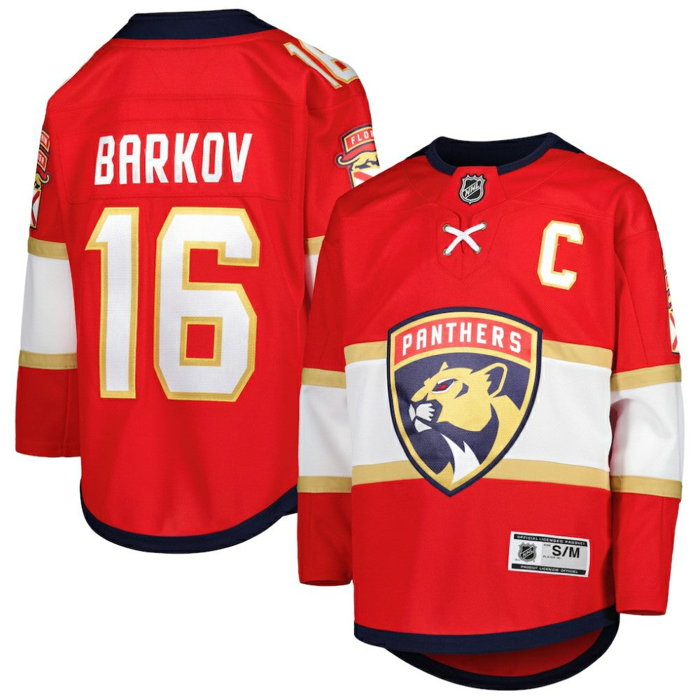 NHL Red Aleksander Barkov Florida Panthers Youth Home Premier Player Jersey