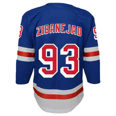 NHL Blue Mika Zibanejad New York Rangers Youth Home Premier Player Jersey