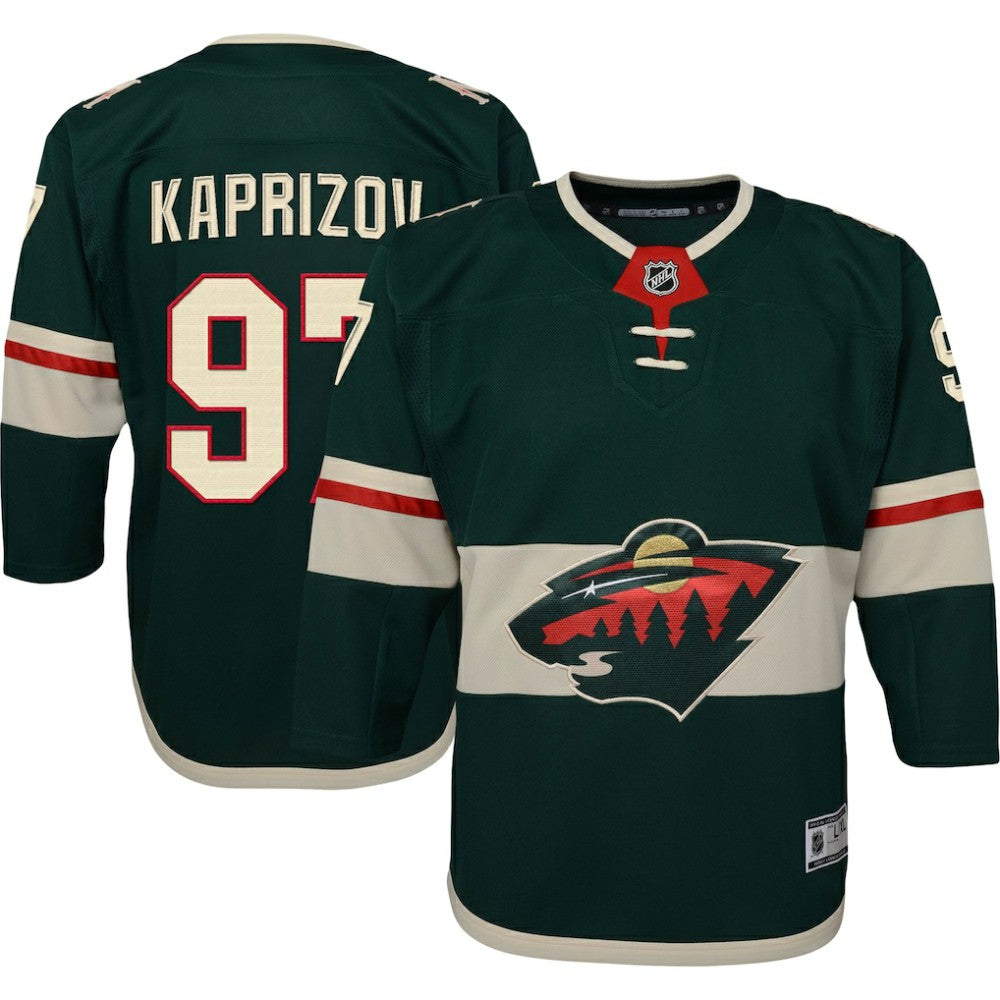 NHL Green Kirill Kaprizov Minnesota Wild Youth Home Premier Player Jersey