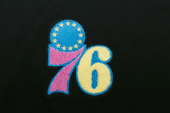 NBA Philadelphia 76ers Pro Standard Women's Washed Neon Cropped Boxy T-Shirt