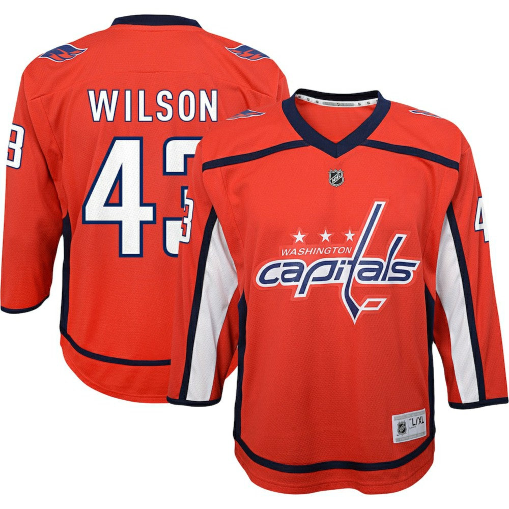 NHL Red Tom Wilson Washington Capitals Youth Home Replica Player Jersey