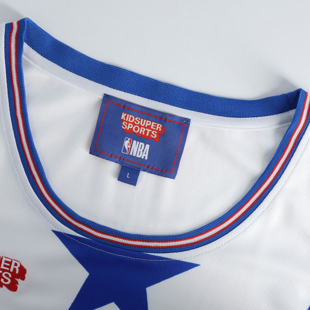 NBA Philadelphia 76ers NBA & KidSuper Studios Unisex Hometown Jersey