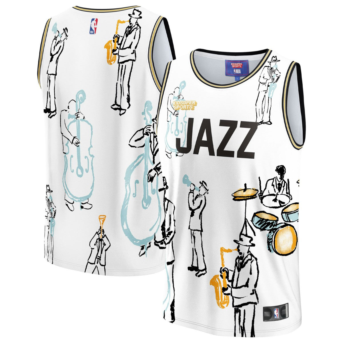 NBA Utah Jazz NBA & KidSuper Studios Unisex Hometown Jersey