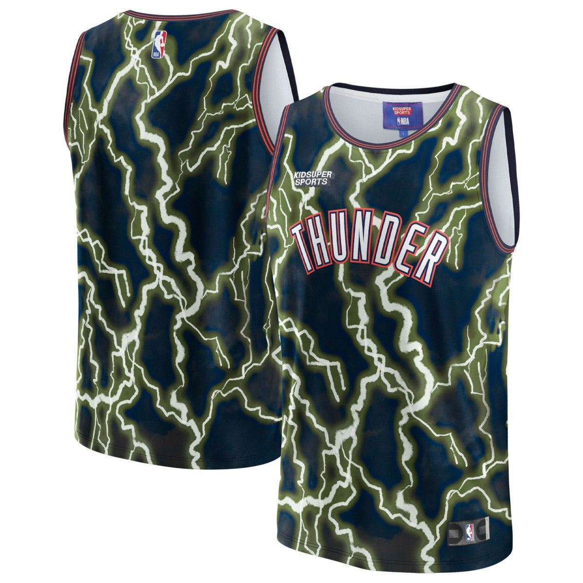 NBA Oklahoma City Thunder NBA & KidSuper Studios Unisex Hometown Jersey