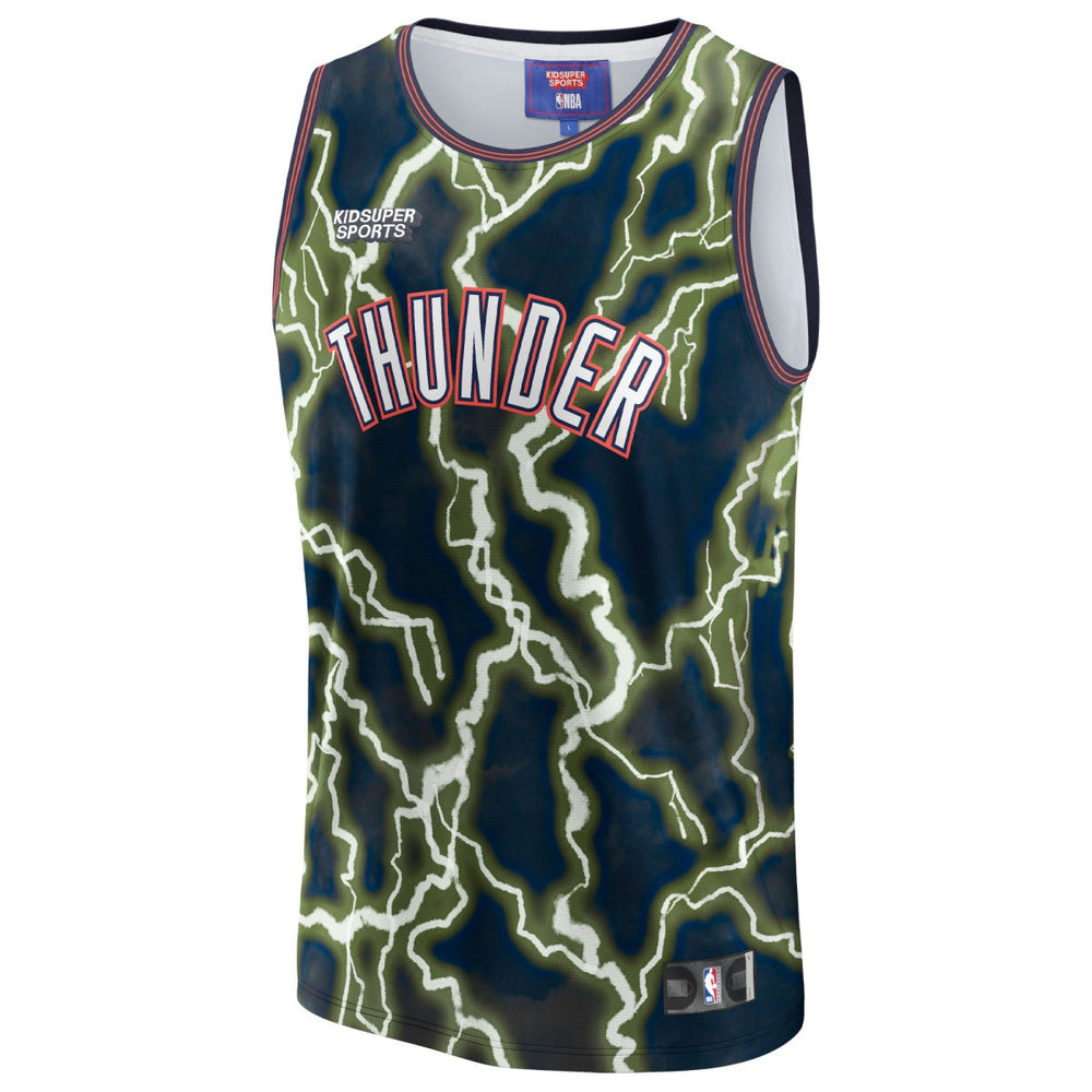 NBA Oklahoma City Thunder NBA & KidSuper Studios Unisex Hometown Jersey