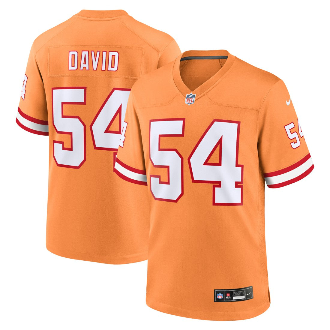 Lavonte David  Throwback Game Jersey - Tampa Bay Buccaneers