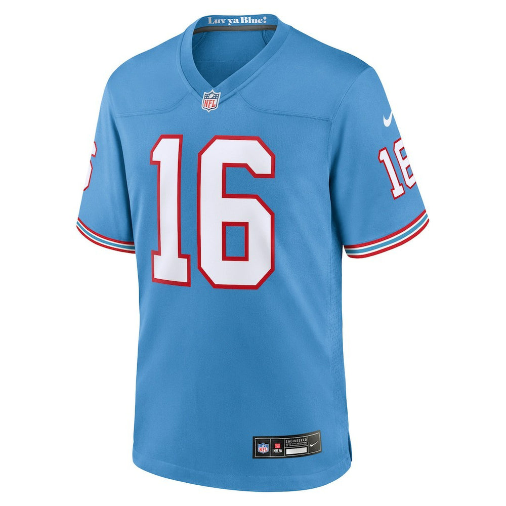 Treylon Burks  Oilers Throwback Alternate Game Player Jersey - Tennessee Titans