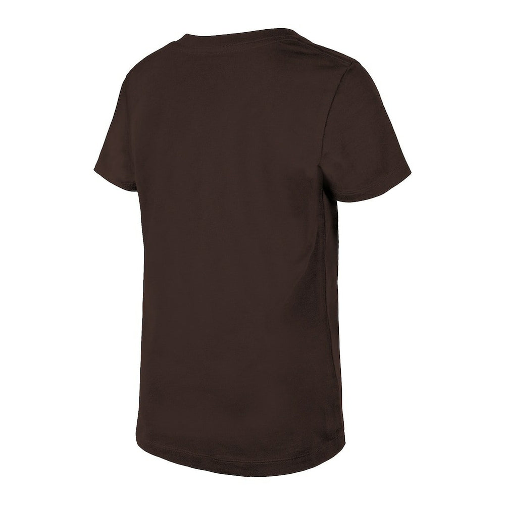 Girls Youth Reverse Sequin V-Neck T-Shirt - Cleveland Browns