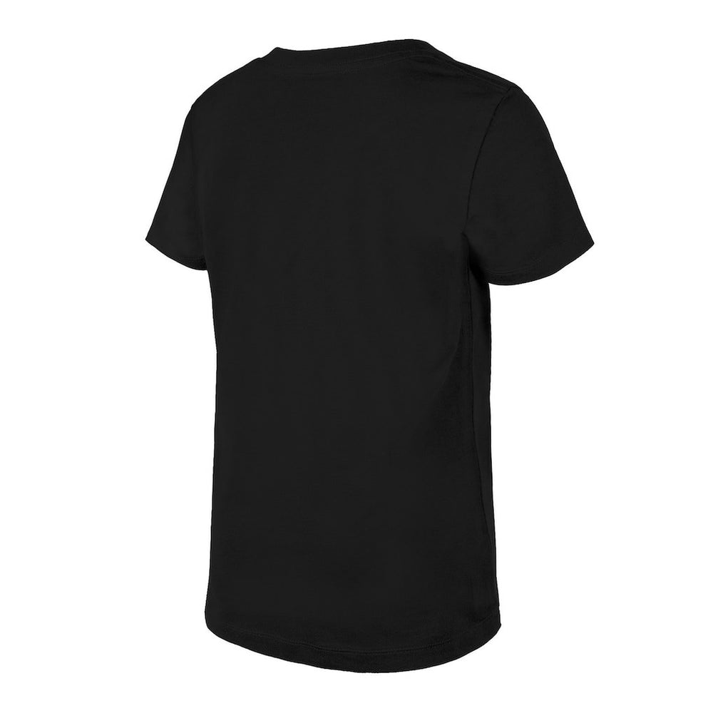 Girls Youth Reverse Sequin V-Neck T-Shirt - Las Vegas Raiders
