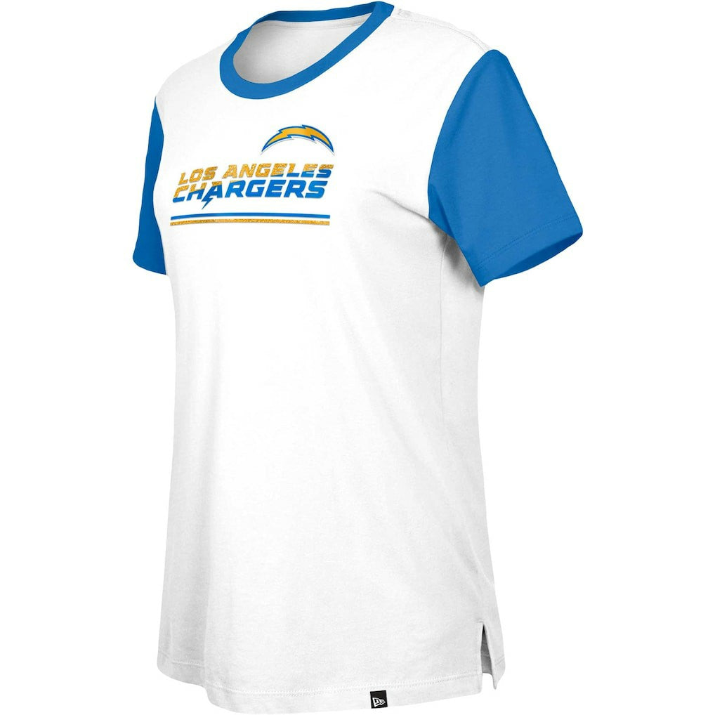 Women's Third Down Colorblock T-Shirt - Los Angeles Chargers