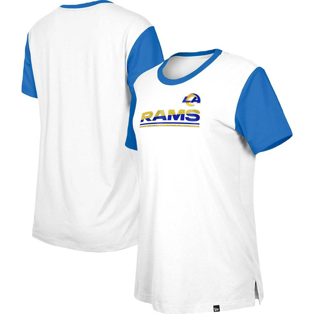 Women's Third Down Colorblock T-Shirt - Los Angeles Rams