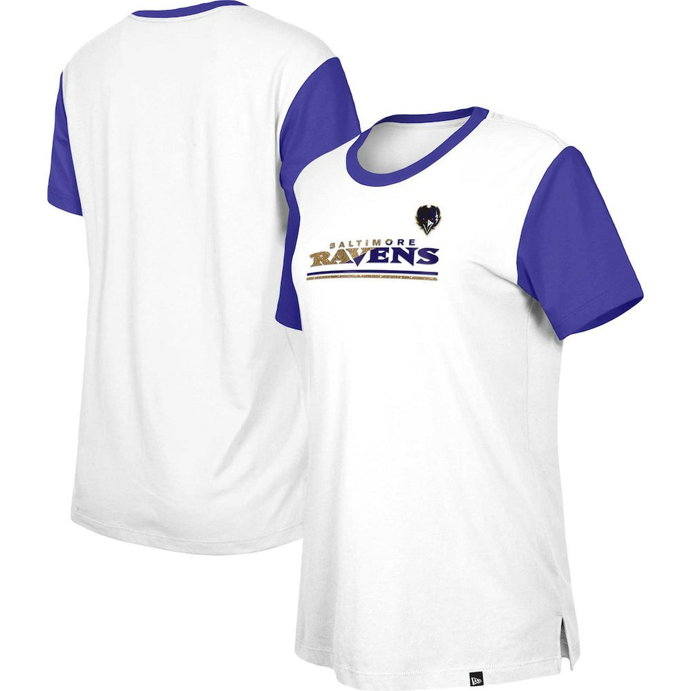 Women's Third Down Colorblock T-Shirt - Baltimore Ravens