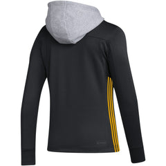 NHL Black Pittsburgh Penguins adidas Women's Refresh Skate Lace AEROREADY Pullover Hoodie