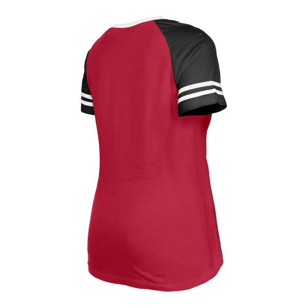 Women's Raglan Lace-Up T-Shirt - Arizona Cardinals