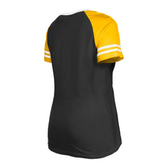 Women's Raglan Lace-Up T-Shirt - Pittsburgh Steelers